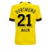Billige Borussia Dortmund Donyell Malen #21 Hjemmetrøye Dame 2022-23 Kortermet